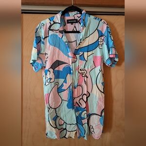 Reason Vibrant Abstract Men's Shirt